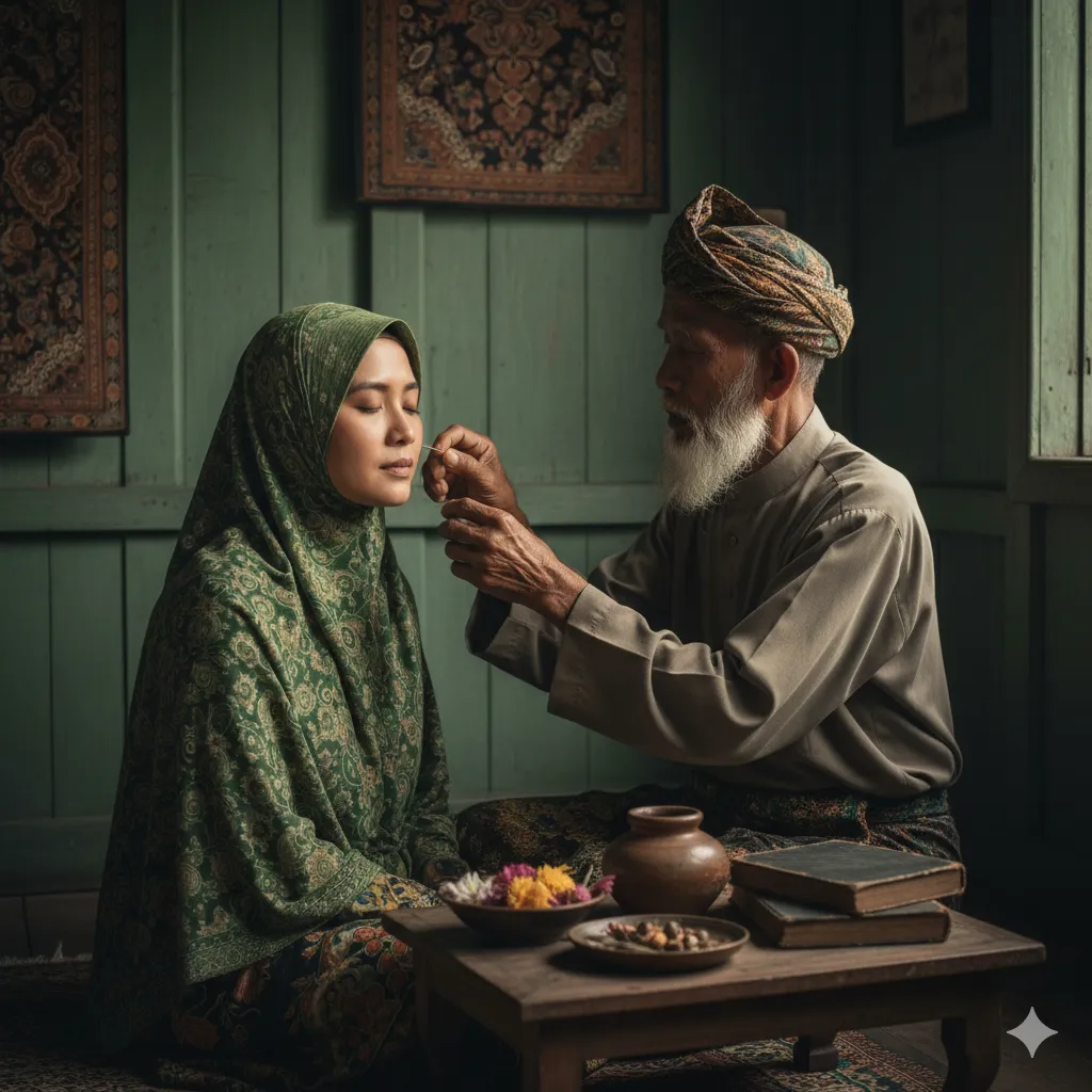 Kesetiaan diperolehi dengan memakai susuk di kening dan kexxxxan lewat usia 50an!